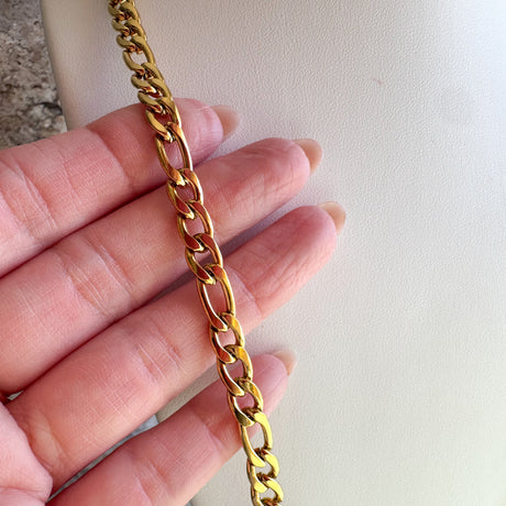 Golden Links Plain Steel Chain
