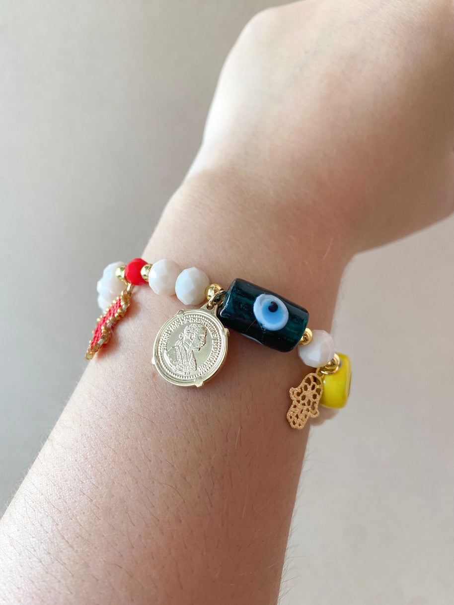 Lucky Charms Style Elastic Bracelet