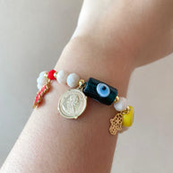 Lucky Charms Style Elastic Bracelet