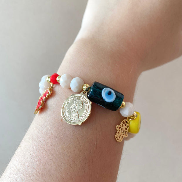 Lucky Charms Style Elastic Bracelet