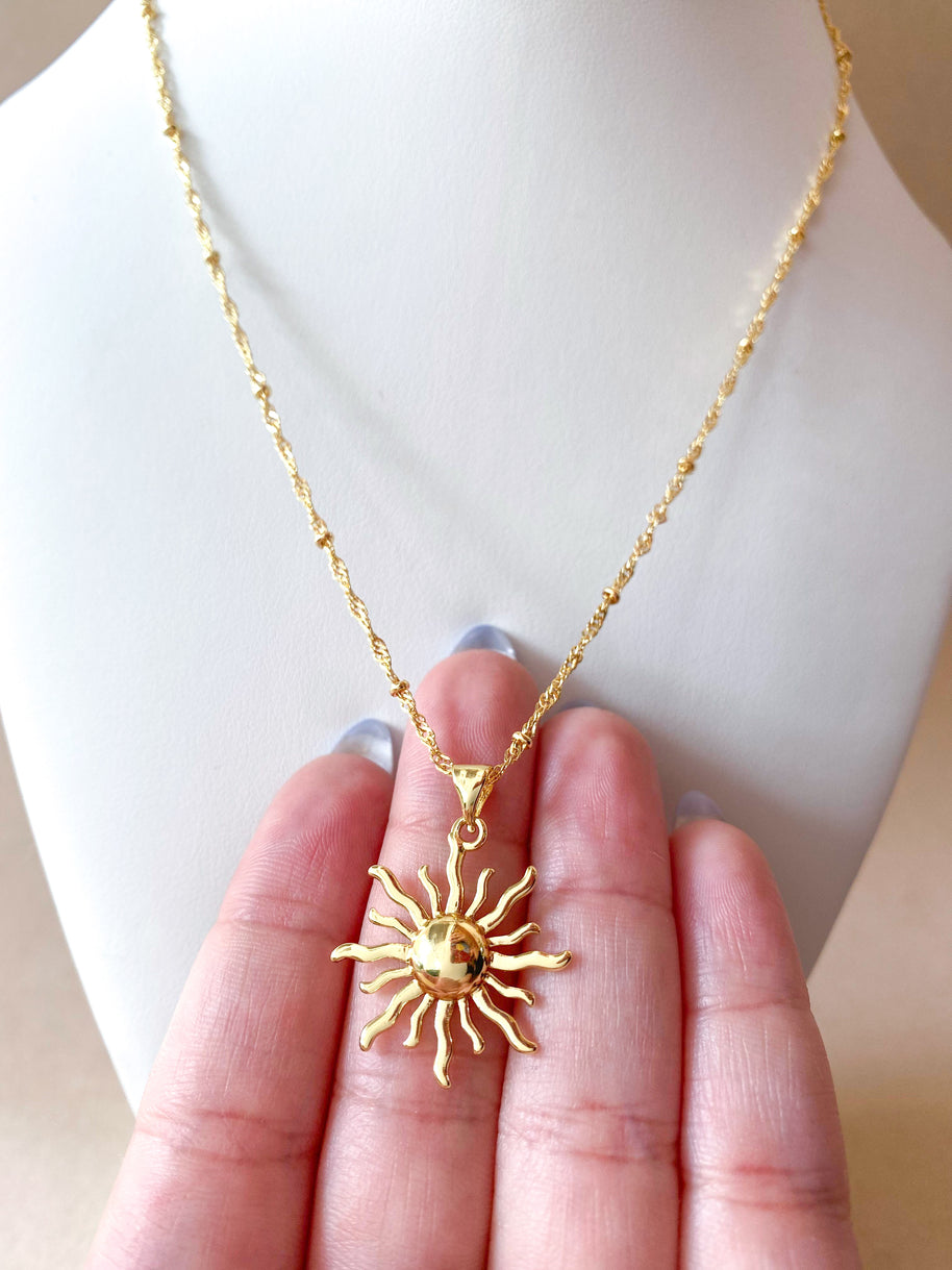 Golden Little Sun Necklace