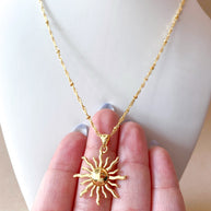 Golden Little Sun Necklace