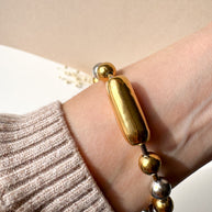 Silver & Gold Balls Bracelet