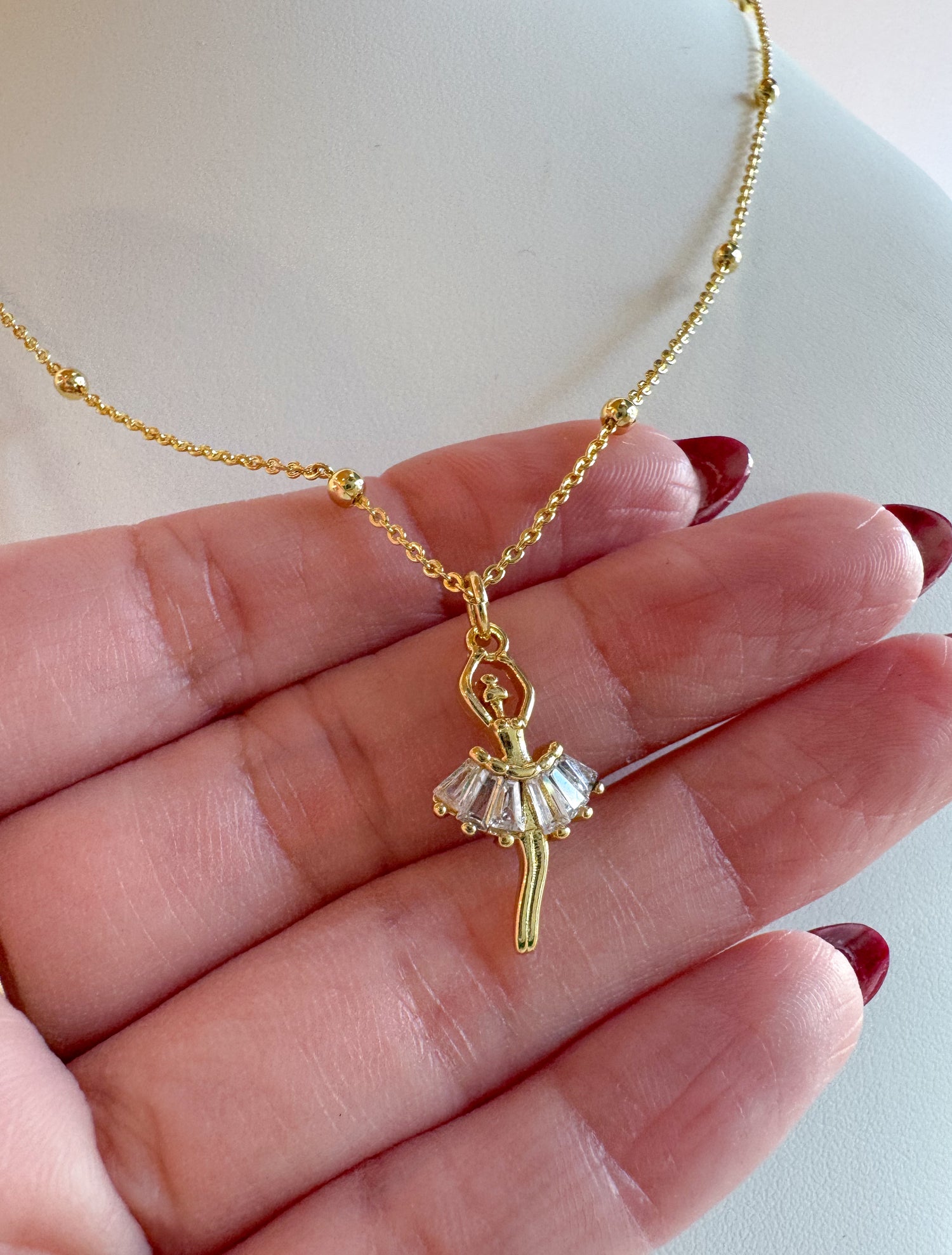 Ballerina Charm Necklace