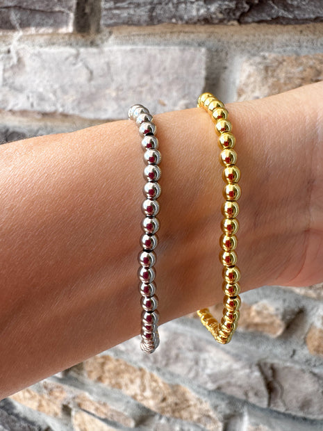Pulseras Elásticas Tréboles Gold & Silver