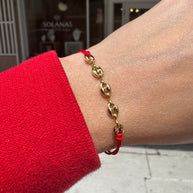 Pulsera Roja Grano de Cafe 