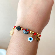 Red Thread Protection Multi Charms Adustable Bracelets