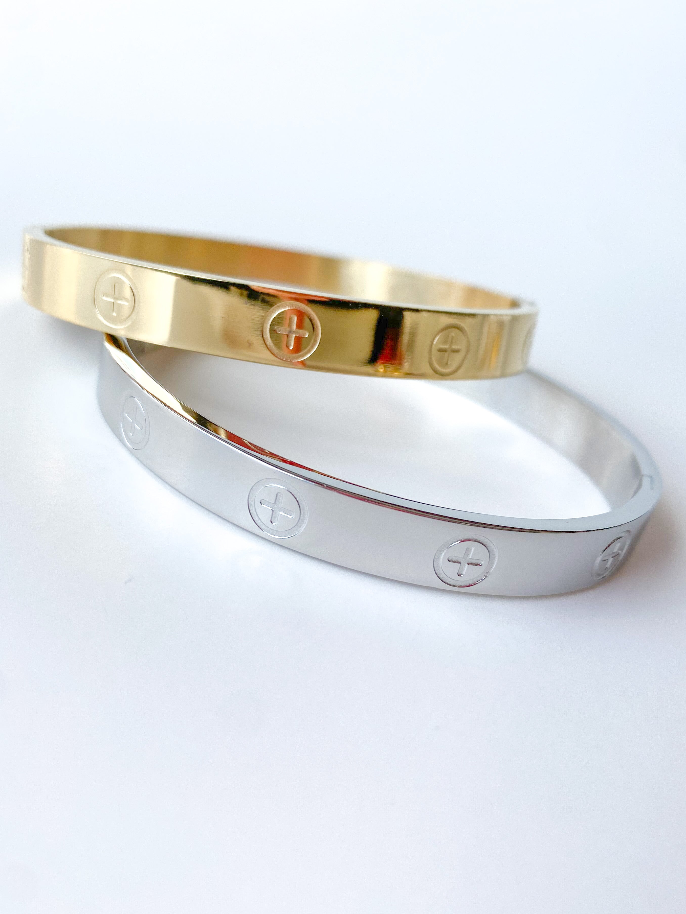 3 Screw Bracelets Pair