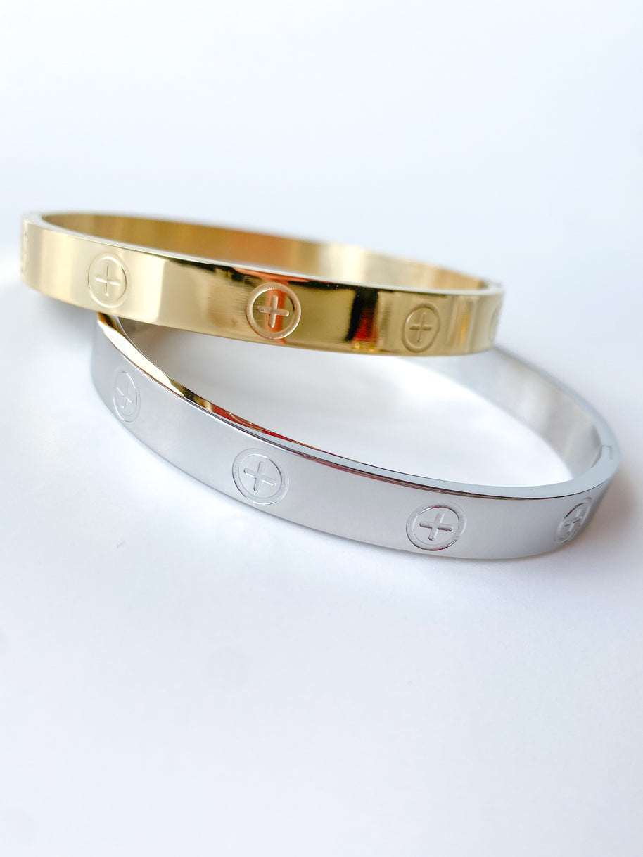 3 Screw Bracelets Pair