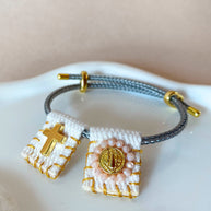 Adjustable Scapular St Benedict Colorful Bracelet