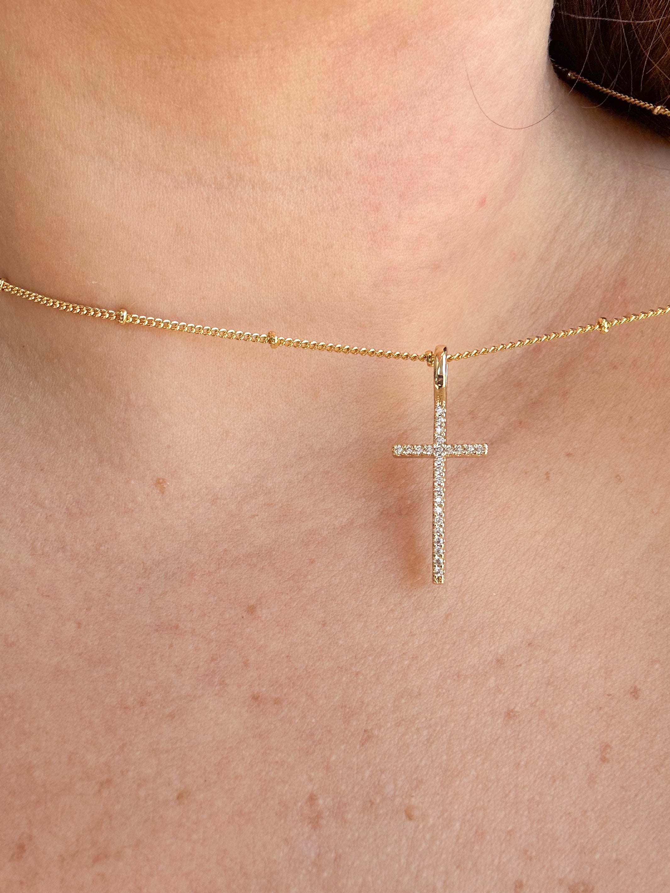 Little Crystal’s Cross Necklace