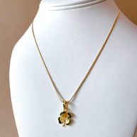 Golden Clover Steel Necklace