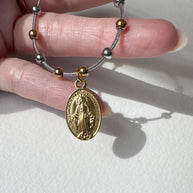 Silver & Gold Steel Miracle Virgin Bracelet