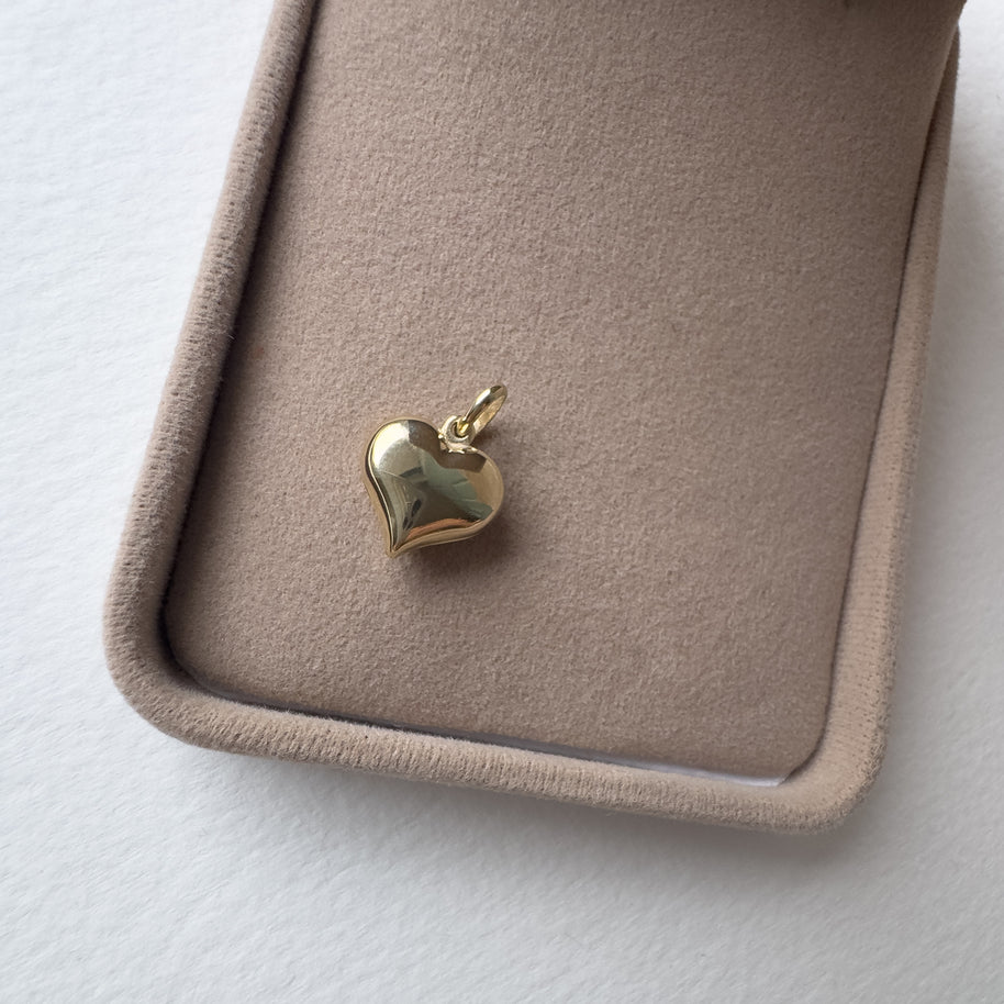 Bombom Heart 14K Solid Gold Charm
