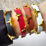 Star-Shape Leather Bracelet
