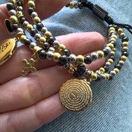 Chinita Virgin Variety of Religious Charms in Adjustable Bracelet