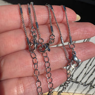 Initial Silver Mother of Pearl Necklace