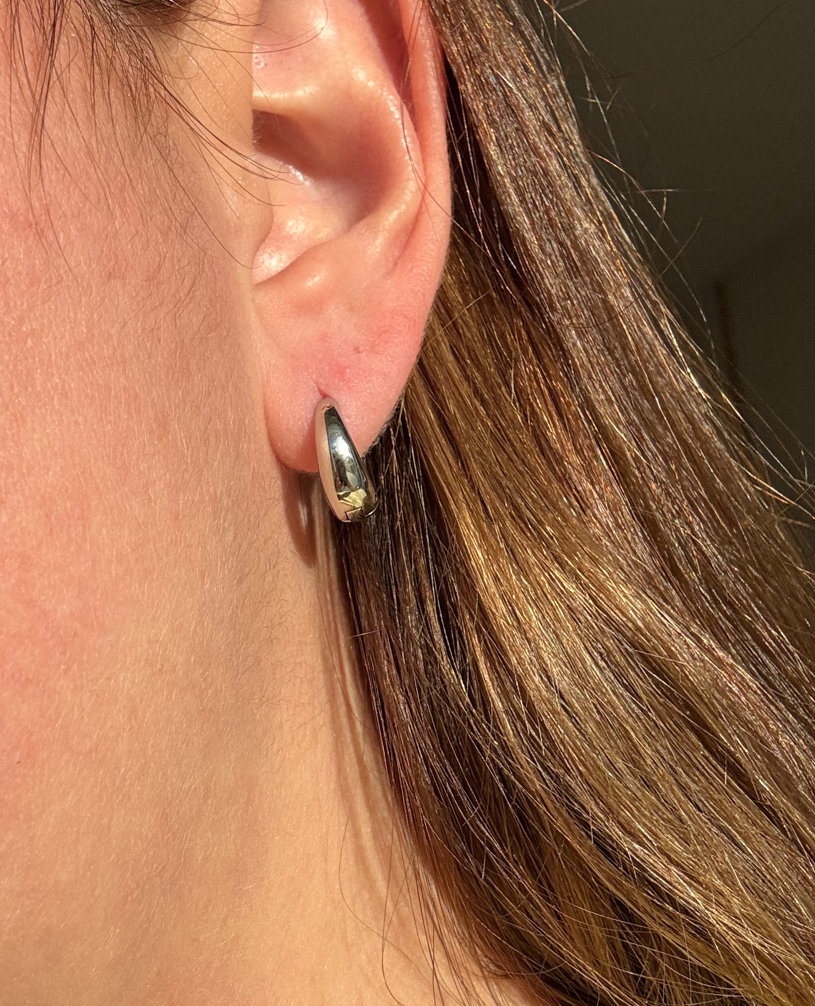 Gold & Silver Oval Hoops