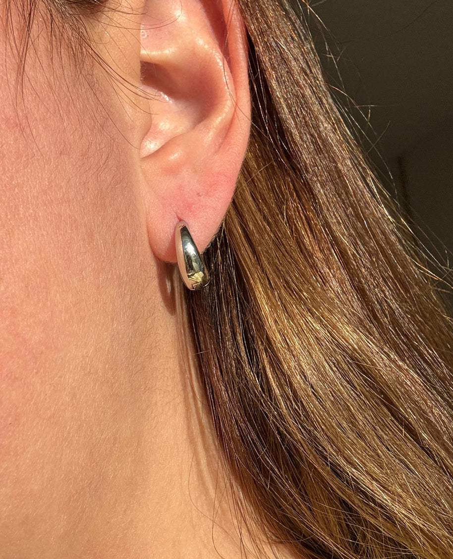 Gold & Silver Oval Hoops