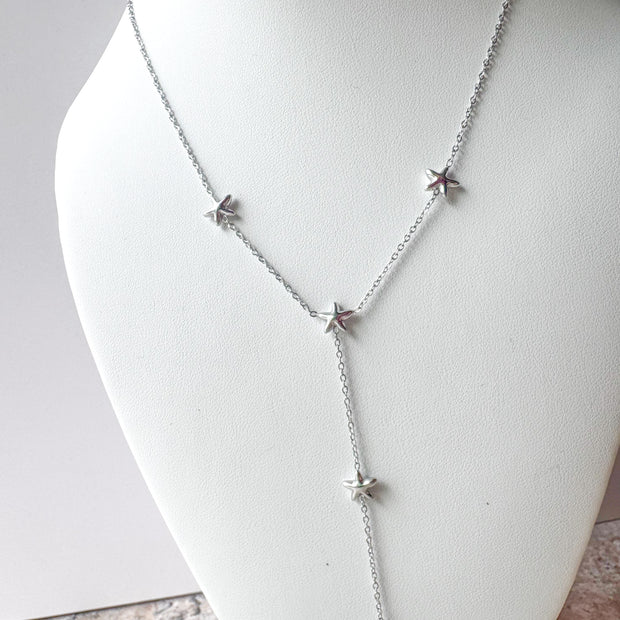 Silver & Gold Stars Necklace