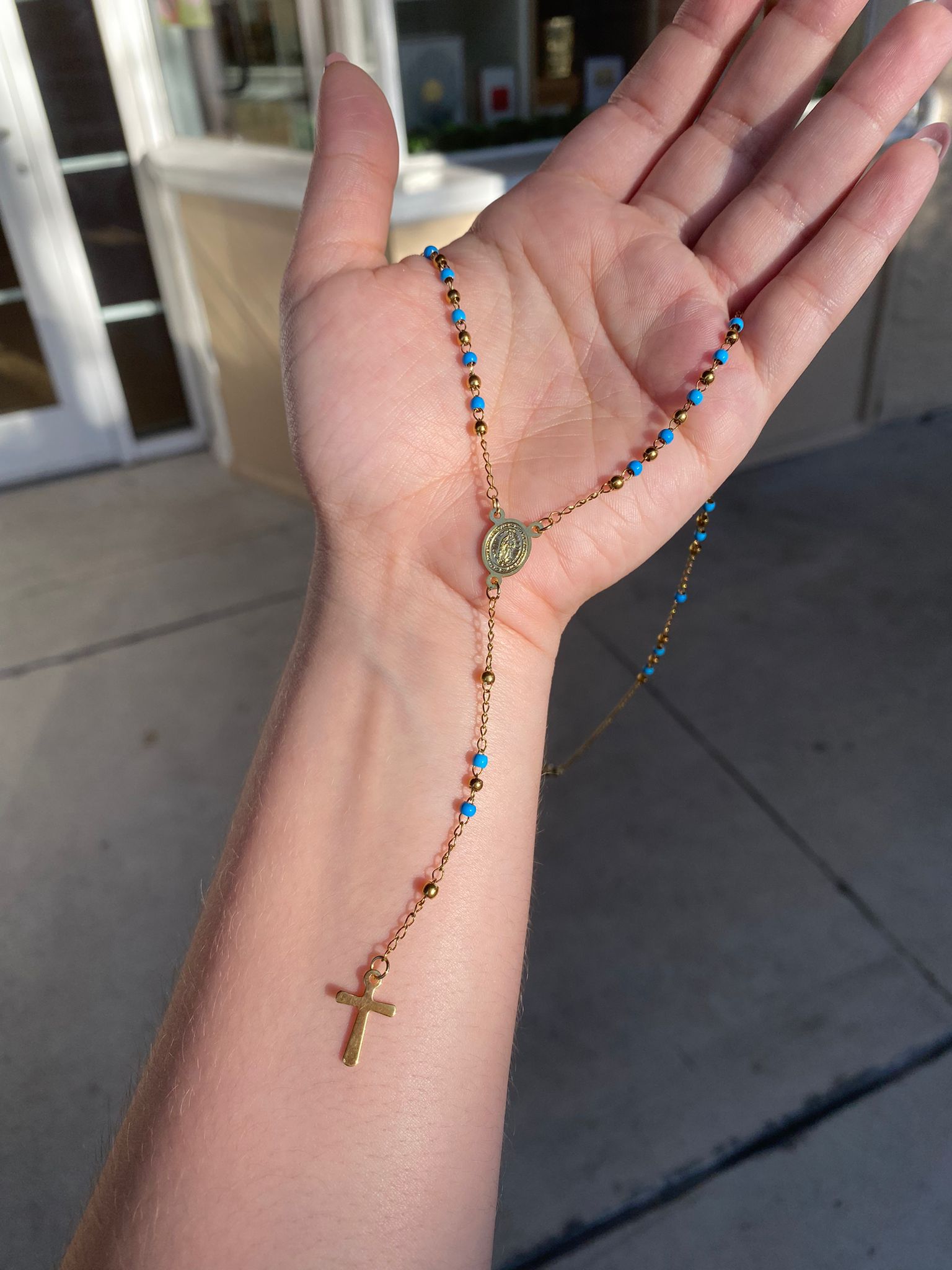 Blue Steel Guadalupe Rosary