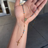 Blue Steel Guadalupe Rosary