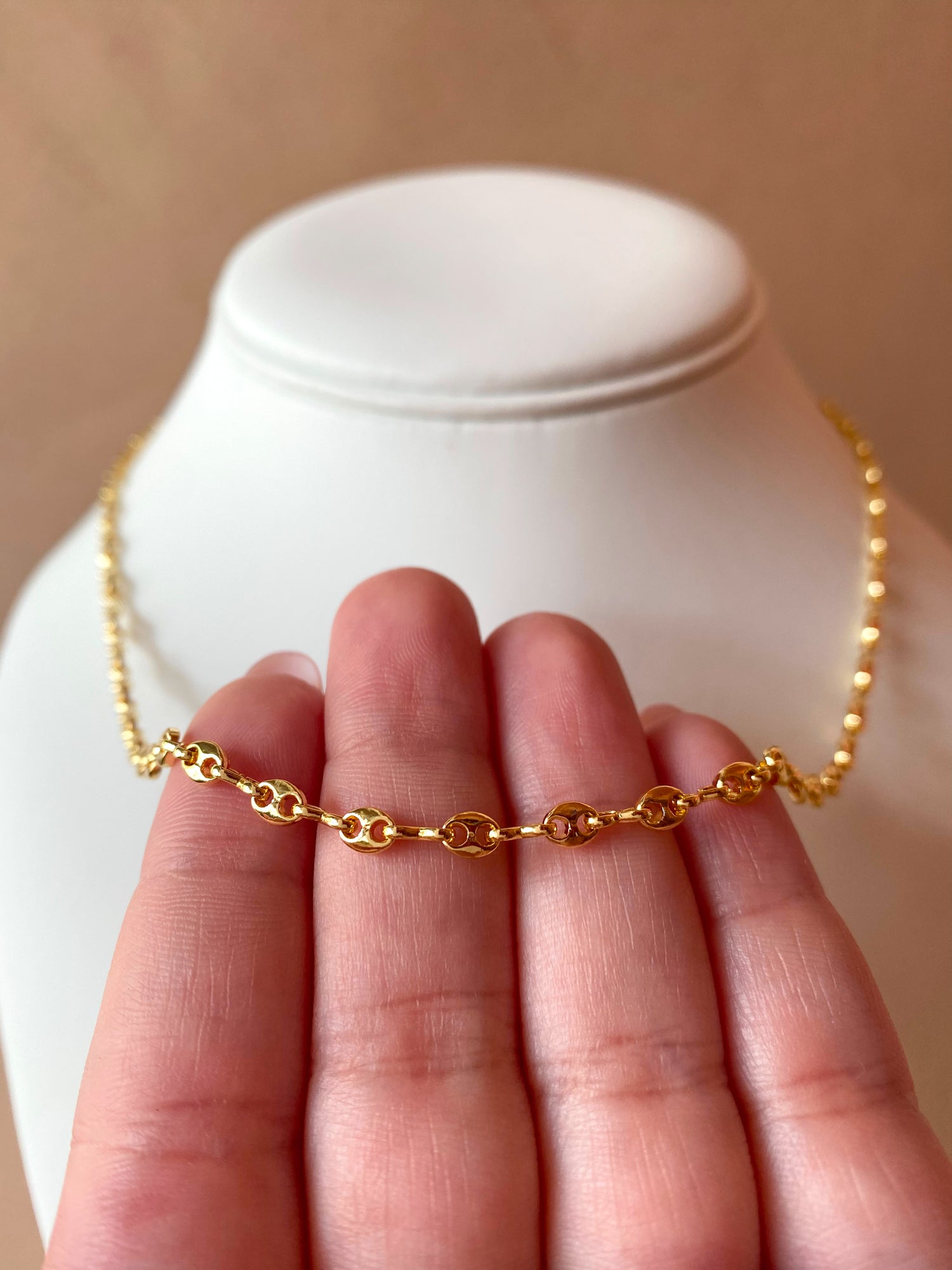 Little Coffee Grain Style Necklace