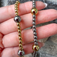 Pulseras Elásticas Balines Only Gold & Silver