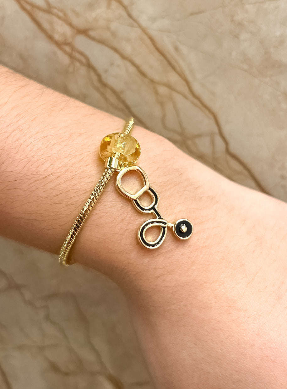 Pulsera Estetoscopio Negro Pan