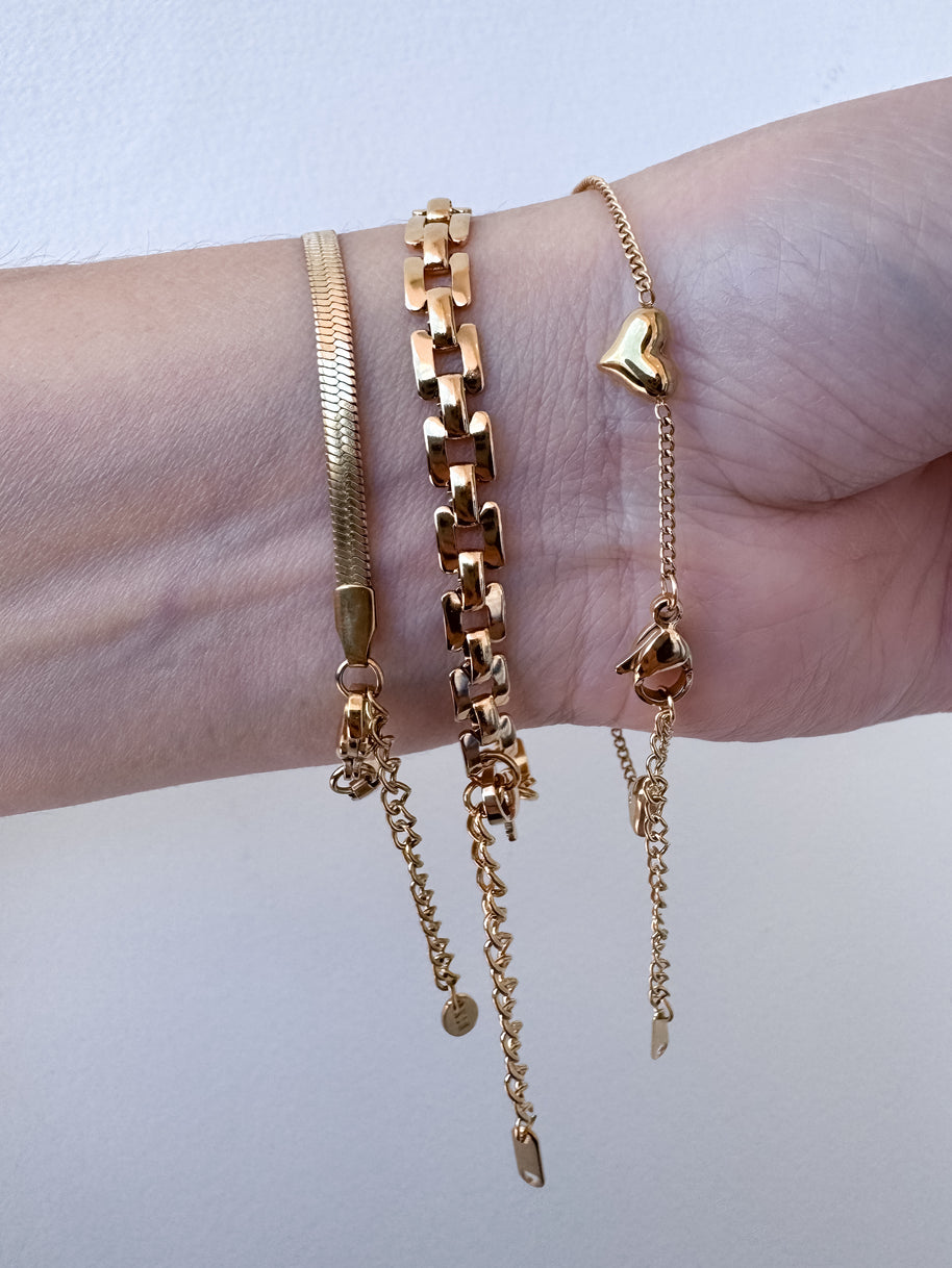 Variety of Steel Thin Bracelets