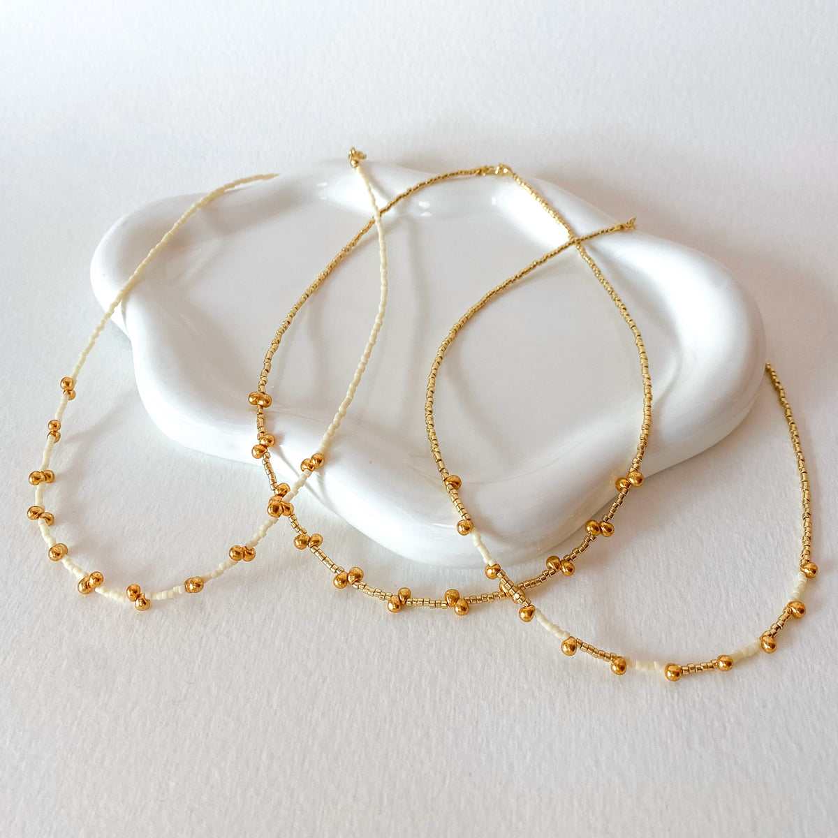 Golden Drop Styles Miyuki Choker Necklace