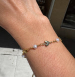 Load image into Gallery viewer, Bracelet Heart and Pearl Pattern
