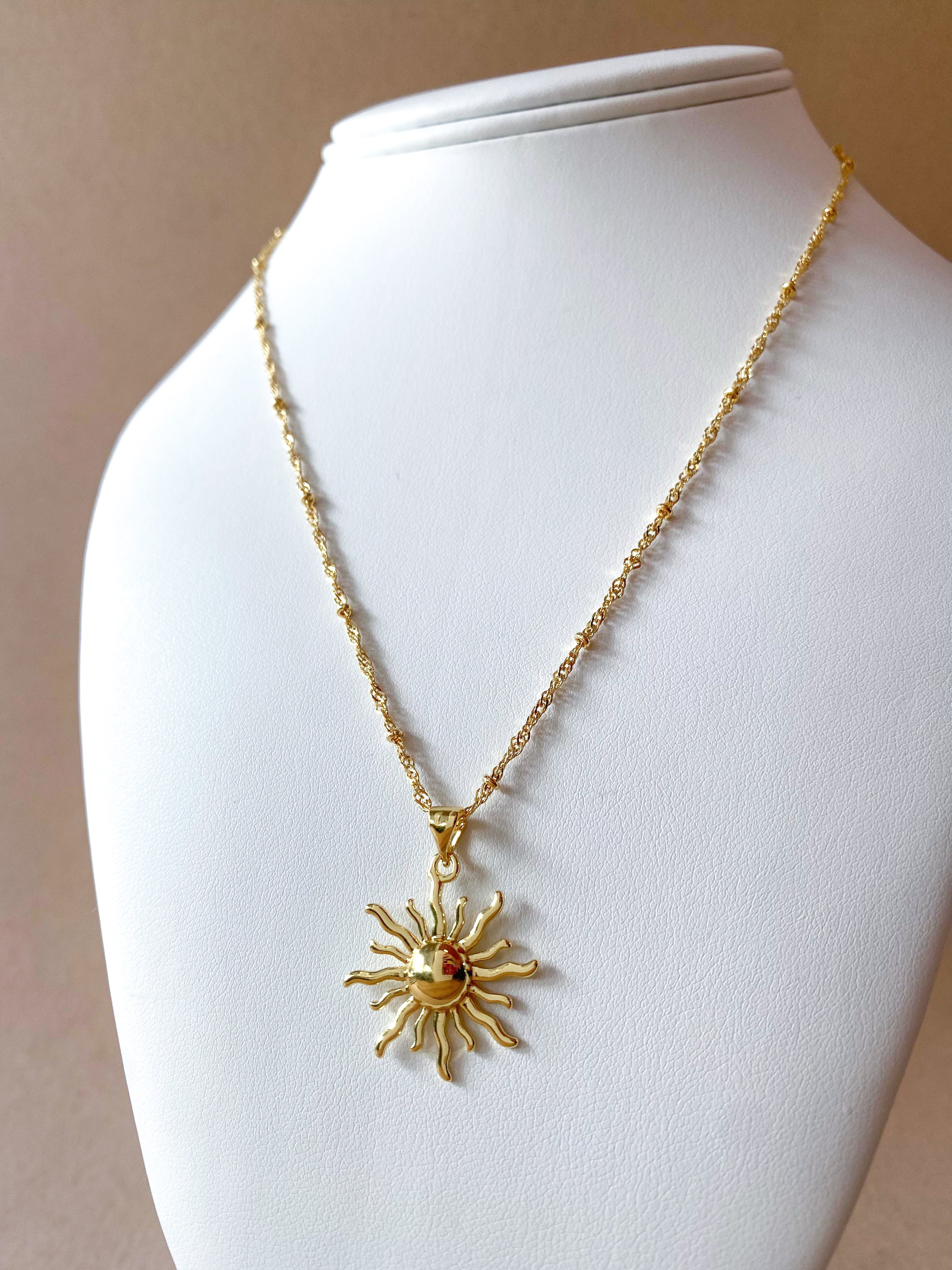 Golden Little Sun Necklace