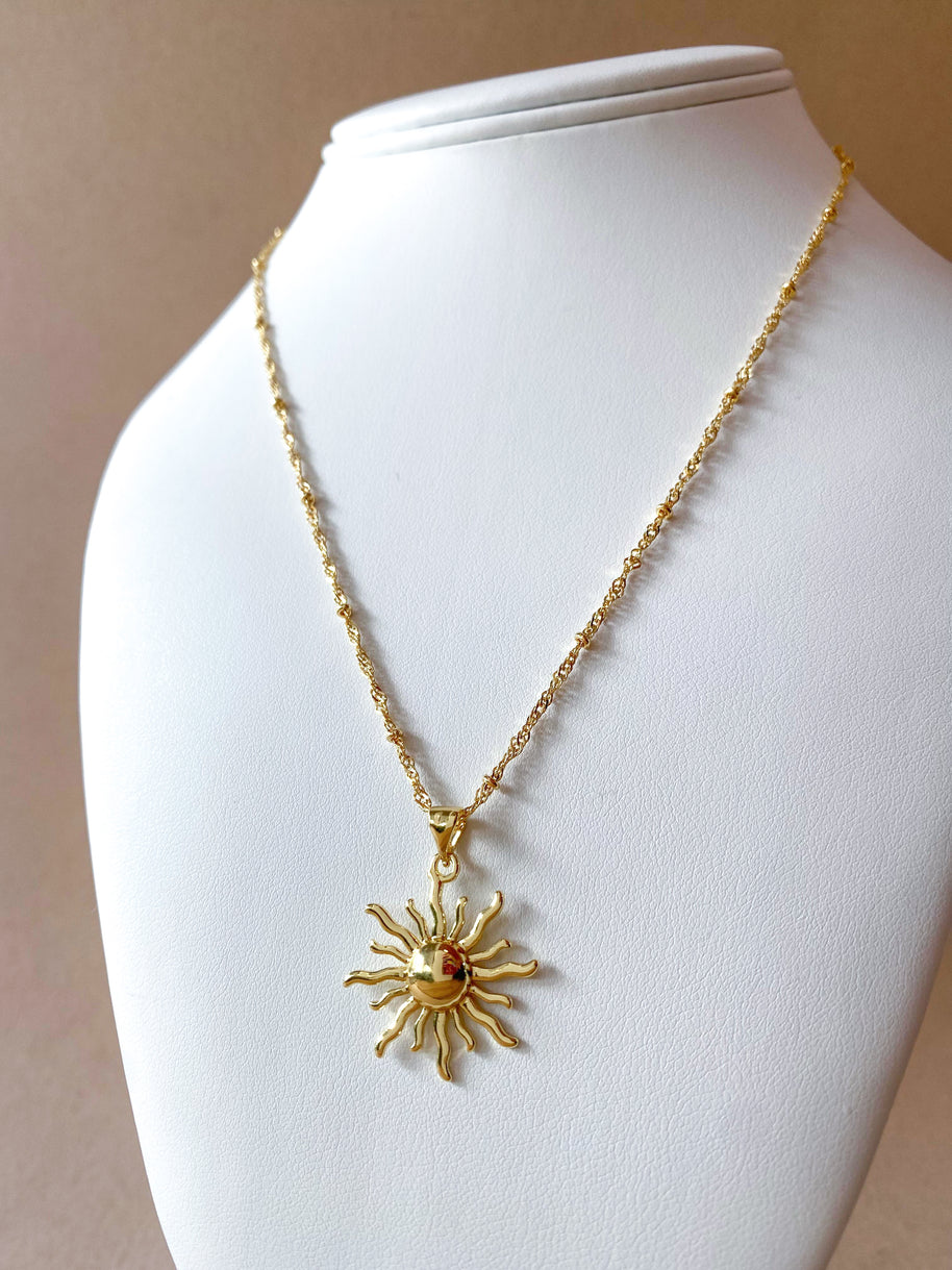 Golden Little Sun Necklace