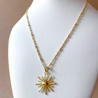 Golden Little Sun Necklace