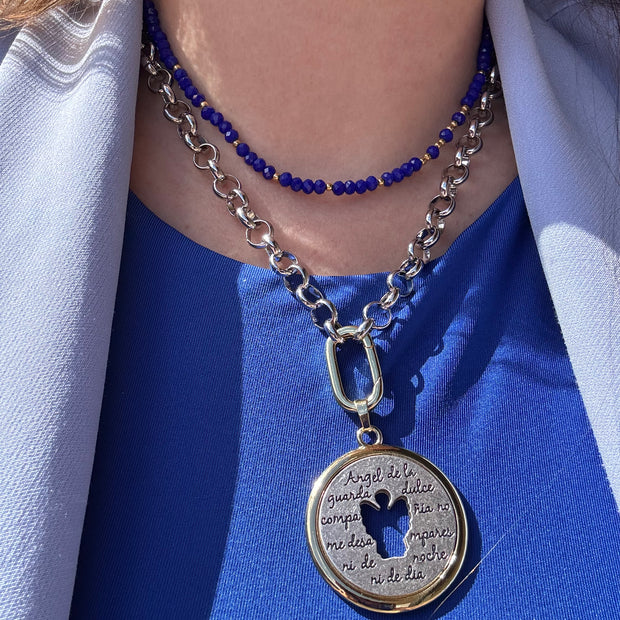 Angel Religious 2 Gold Necklace