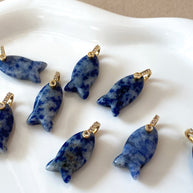 Sodalite Stone Fish Charms
