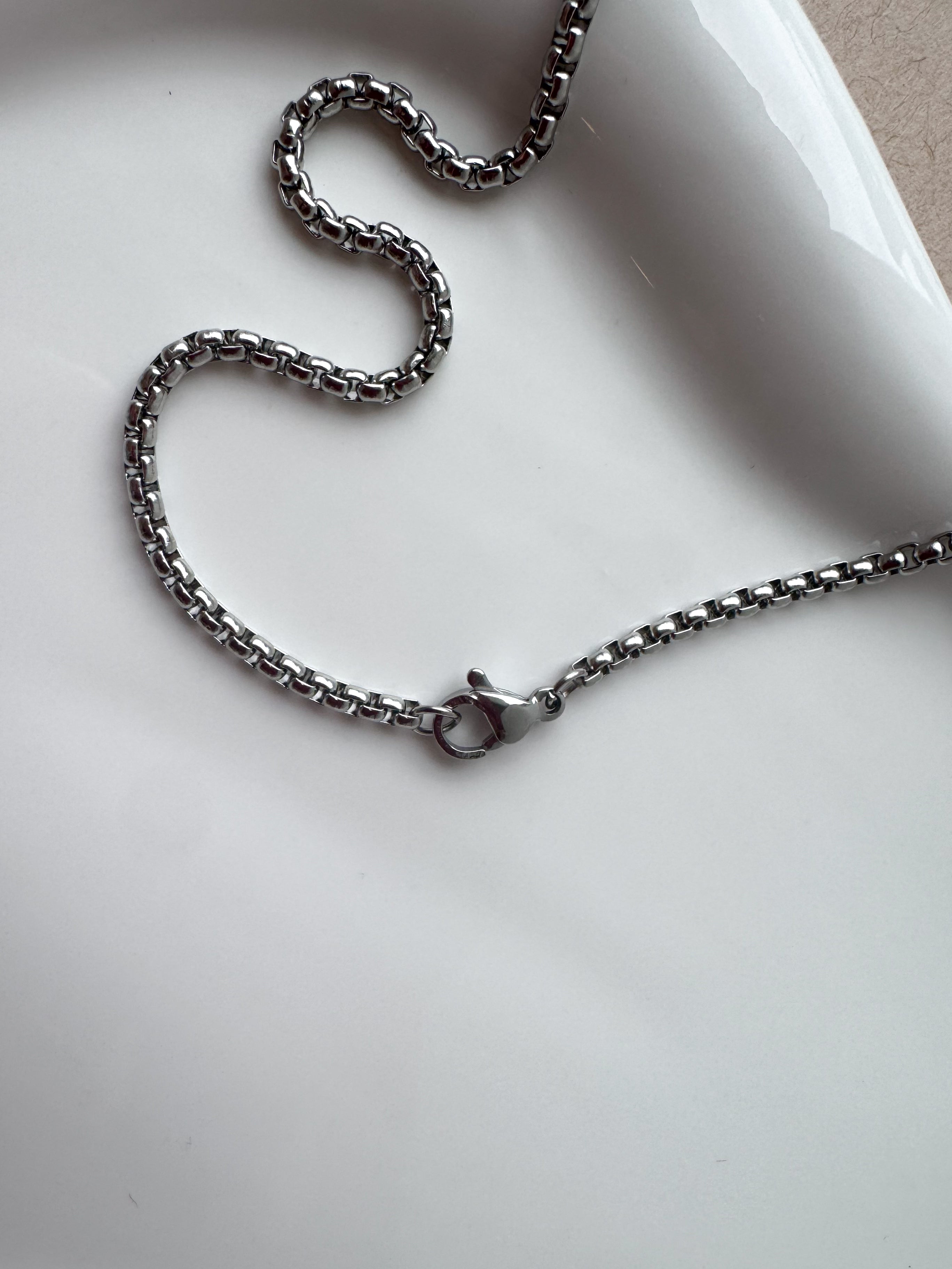 Silver & Gold Cross Men Necklace