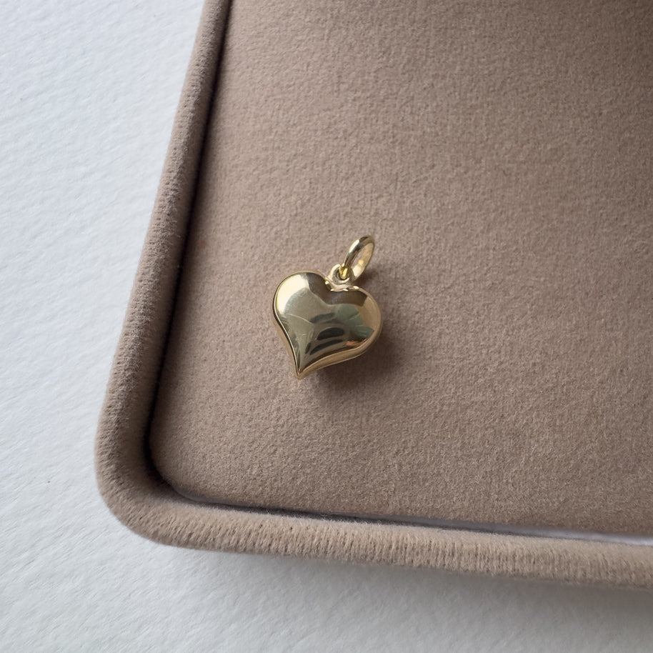 Bombom Heart 14K Solid Gold Charm