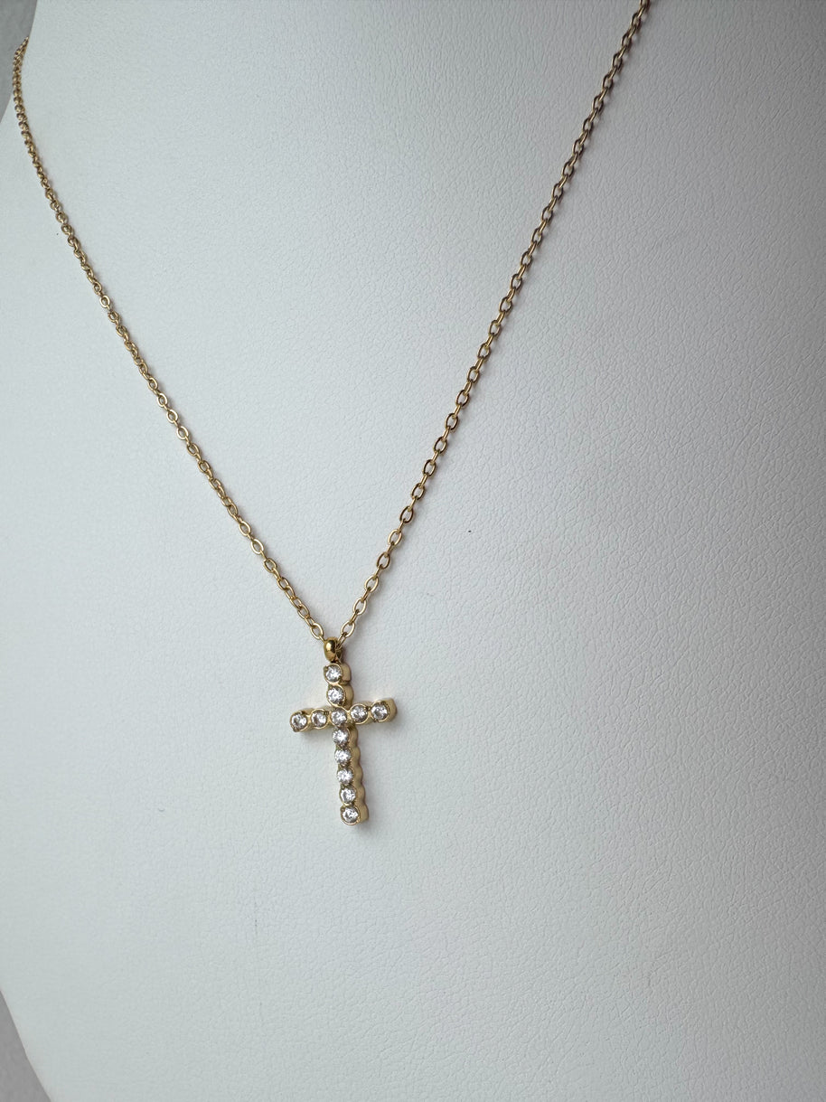 Variety of Necklaces with Crosses & Crystal