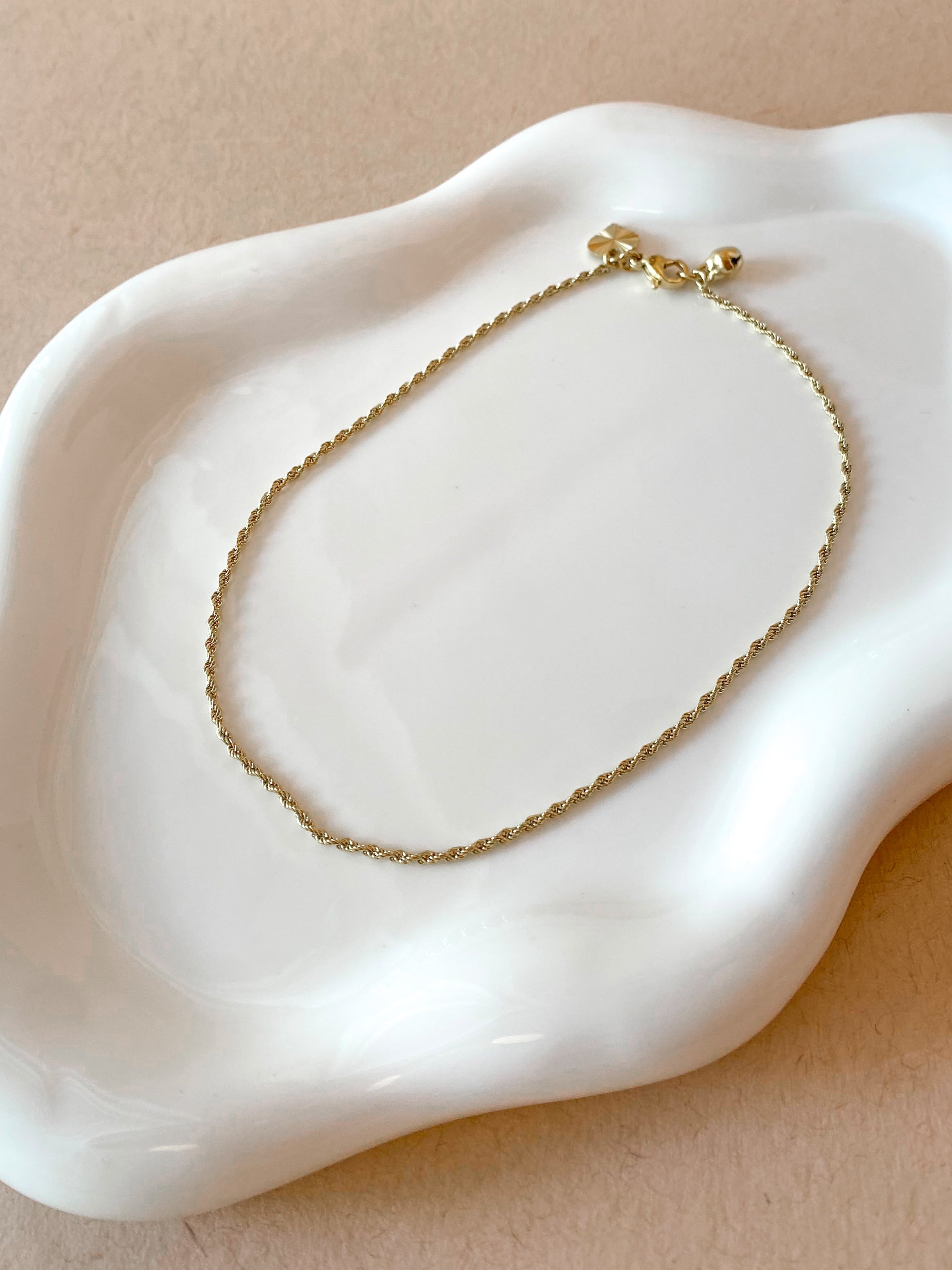 Rope Chain Golden Style Anklet