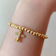 Shiny Airplane Elastic Bracelet