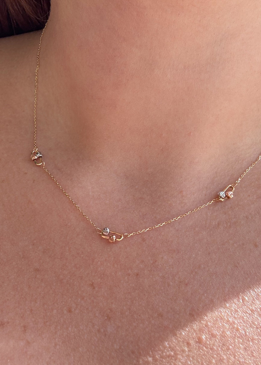 3 Gold Chain 14k Italian Solid Gold Necklace