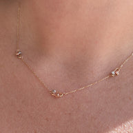 3 Gold Chain 14k Italian Solid Gold Necklace