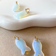 Opalite Stone Fish Charms
