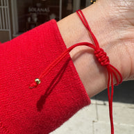 Pulsera Roja Grano de Cafe 