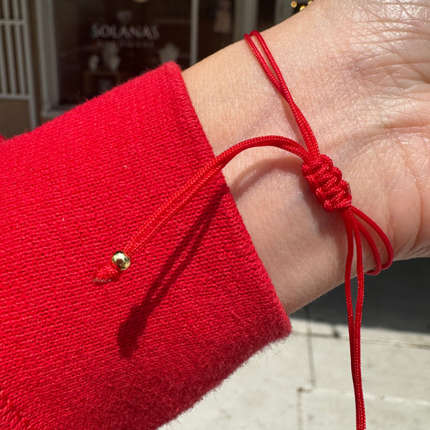 Pulsera Roja Grano de Cafe 