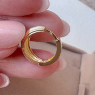 Lineal 18k Solid Gold Hoops