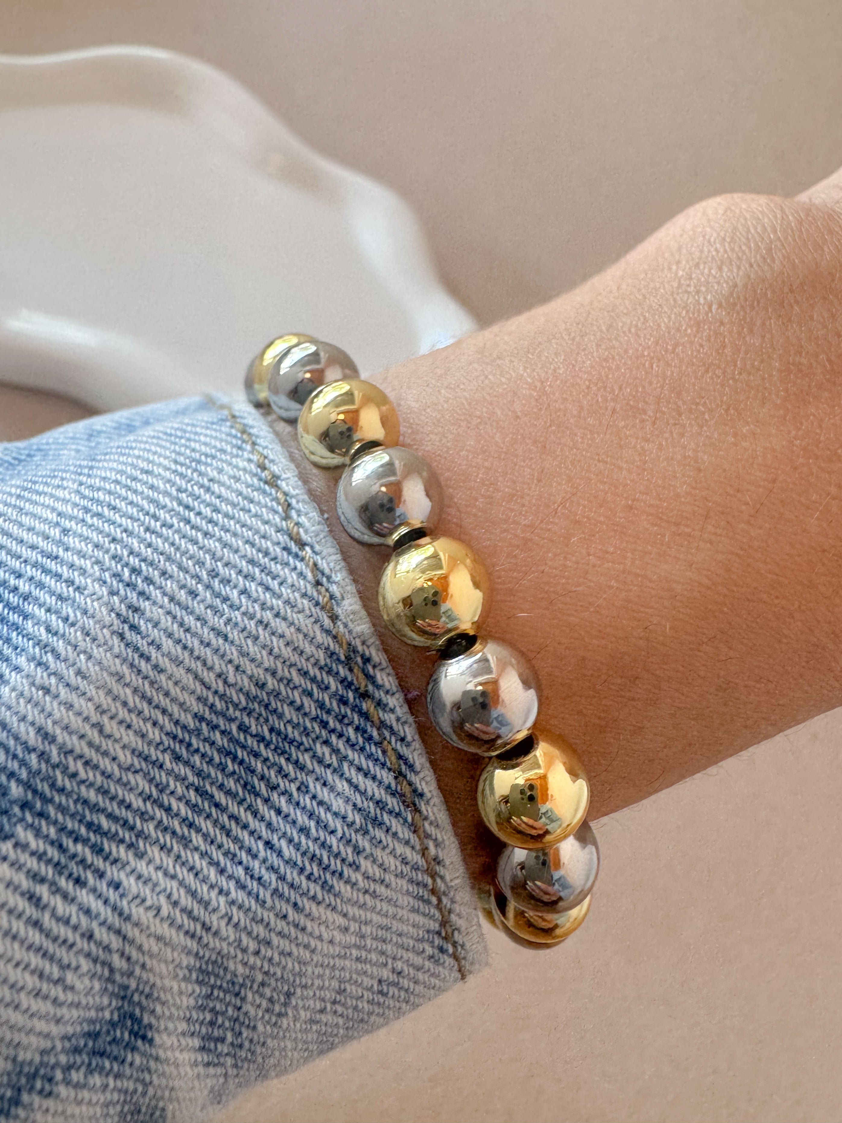 Medium 8mm Balls Elastic Bracelets