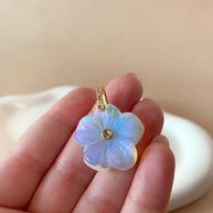 Opal Flower Crystal Stone Charm